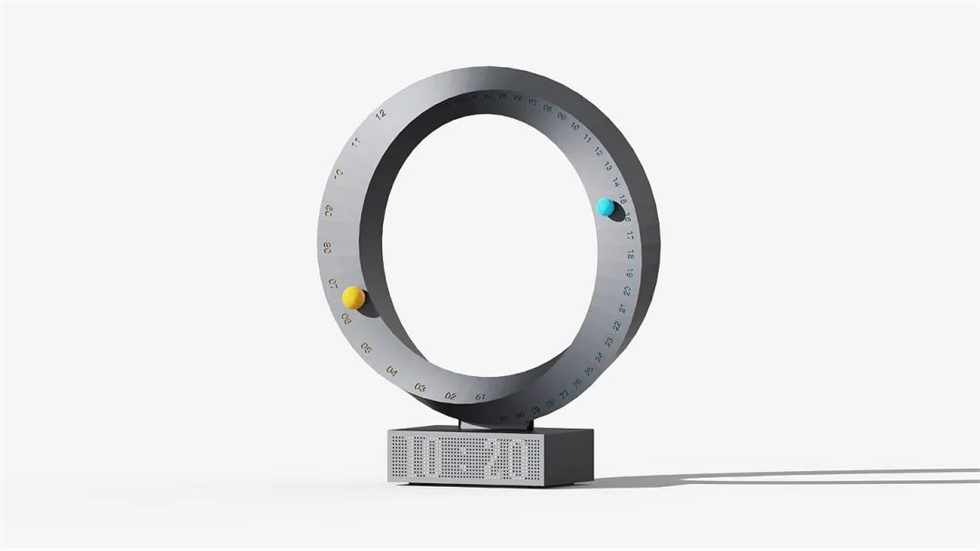 莫比烏斯環(huán)日歷鐘設(shè)計(jì)